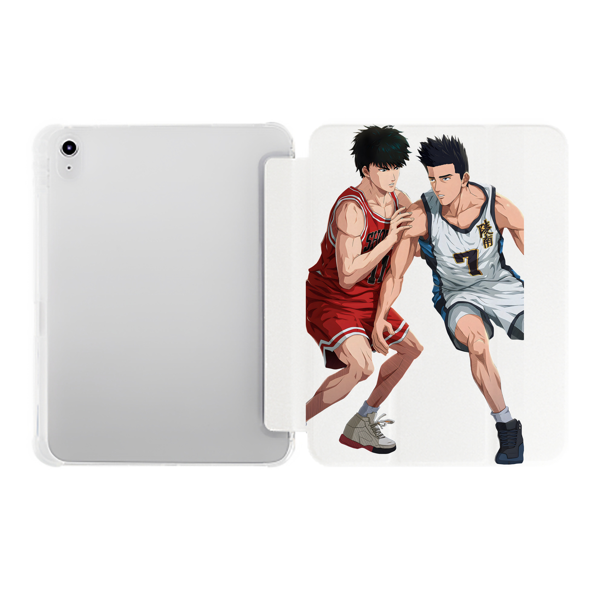 （画像用） SLAM DUNK／スラムダンク IPad ケース ペン収納付き 三つ折りスタンド PUレザー×シリコン 対応機種9.5/10.5/10.9インチ